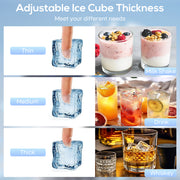Commercial Ice Maker | 45kg Daily Output | Under Counter | Silver & Black Homcom