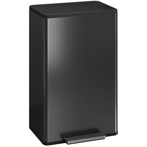 45L Pedal Kitchen Bin with Soft Close Lid and Removable Inner Bucket, Grey