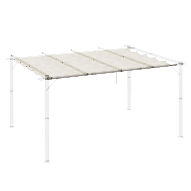 Replacement Retractable Canopy for 4 x 3m Pergola Cream White by Outsunny