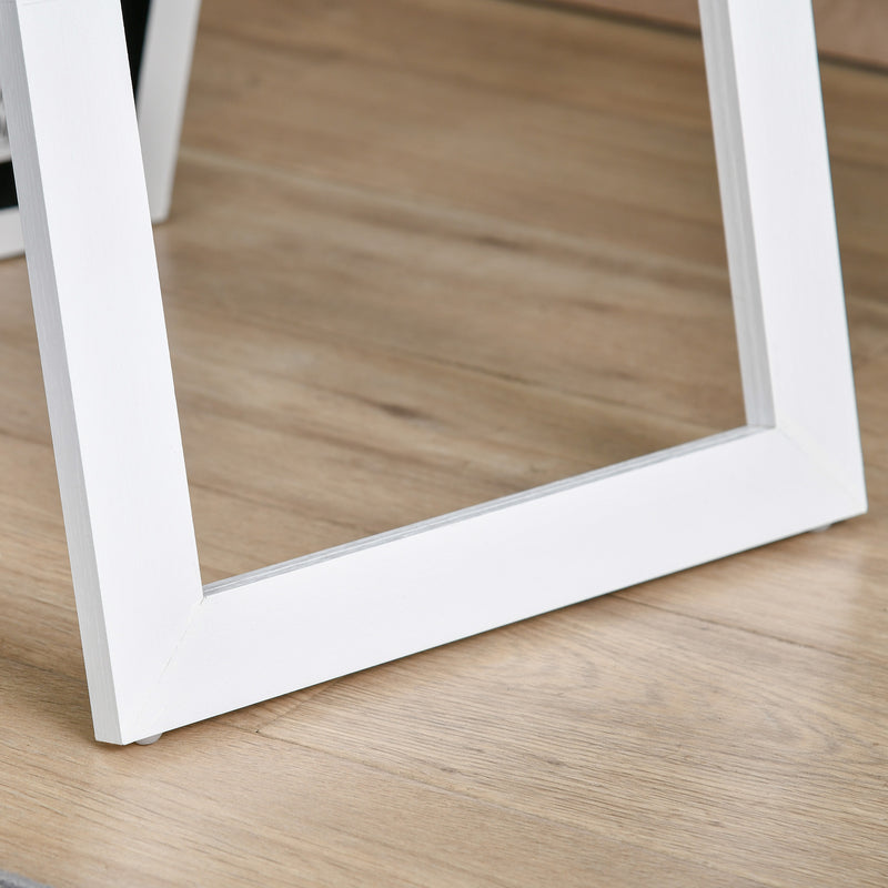 Full Length Dressing Mirror for Bedroom or Hallway with Freestanding Design, White