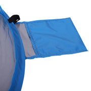 2 Person Pop Up Camping Tent With Lightweight Fibreglass Frame For Outdoor Use Blue AOSOM