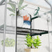 193cm Five Shelf Mini Greenhouse White Portable Grow House by Outsunny