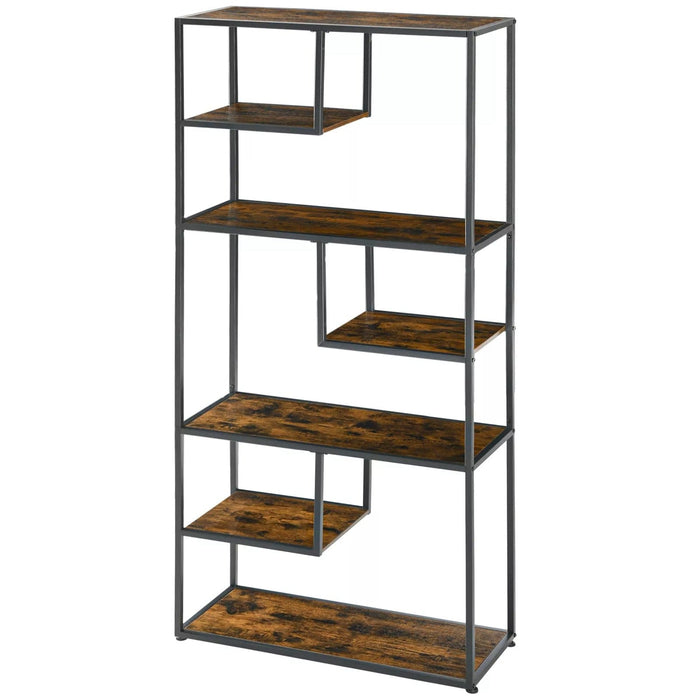 Image of a 7 Tier Industrial Bookshelf by Homcom.