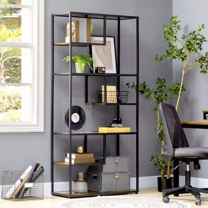 Image of a 7 Tier Industrial Bookshelf by Homcom.