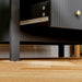 Black Chest of Bedroom Drawers With Gold Legs Elegant Bedroom Storage by HOMCOM