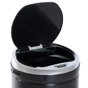 Sensor Kitchen Bin 50L Touch Free with Soft Close Lid for Cleaner Waste Disposal Black Homcom
