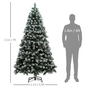 Dimensions diagram showing 2.1 m height and 1.1 m width next to a 1.8 m figure