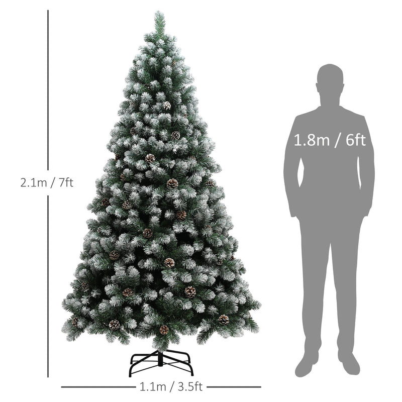 Dimensions diagram showing 2.1 m height and 1.1 m width next to a 1.8 m figure