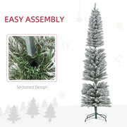 Easy assembly graphic showing the sectioned trunk design and the tree in separate sections