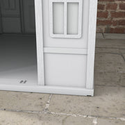 Grey Plastic Dog House for Large Dogs Weather Resistant Indoor and Outdoor Use