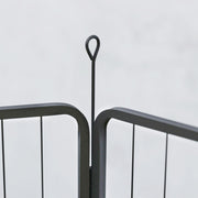 6 Panel Portable Dog Playpen with Door 100cm High for Large Dogs Black by PawHut