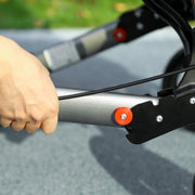 4 Wheel Folding Rollator Walker with Seat Bag and Dual Brakes for Seniors and Disabled by HOMCOM AOSOM