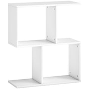 Slim 3 Tier S Shaped Side Table With Storage Shelves Ideal For Small Spaces White