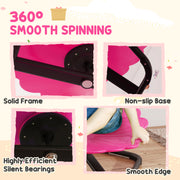 Kids Sensory Spinning Chair for Balance and Coordination with Non Slip Base, Pink AOSOM