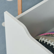 Kids Bookshelf and Toy Organiser with Storage Drawer and Wheels for Playroom, Grey