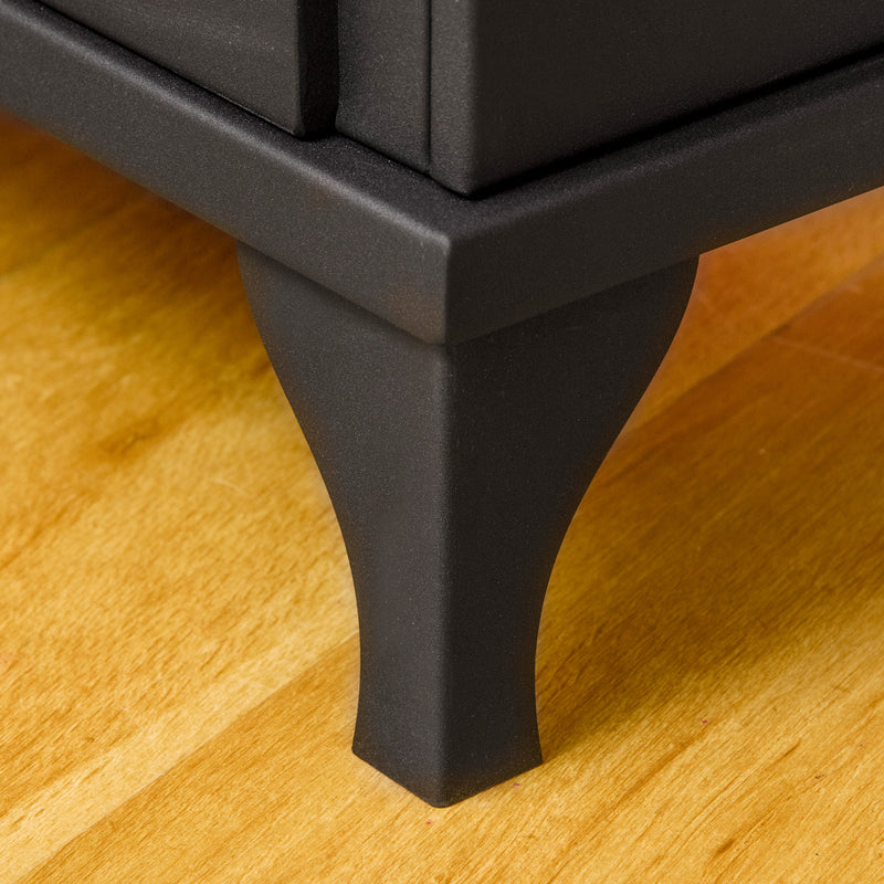 Freestanding Bioethanol Fireplace for Instant Smoke Free Warmth in Any Room Black