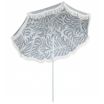 1.8m Beach Parasol with Adjustable Tilt and UPF30 Sun Protection for Beach or Garden Outsunny