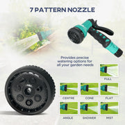 Retractable Wall Mounted Garden Hose Reel 20+2m With Auto Rewind and Spray Nozzle by Outsunny
