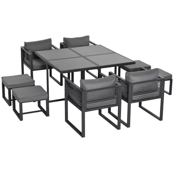 8 Seater Outdoor Dining Table and Chairs