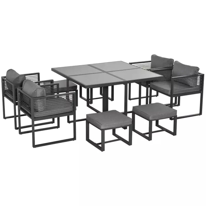 8 Seater Outdoor Dining Table and Chairs