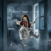 Dimension diagram showing the hanging creepy girl swing is 40cm wide and 80cm tall