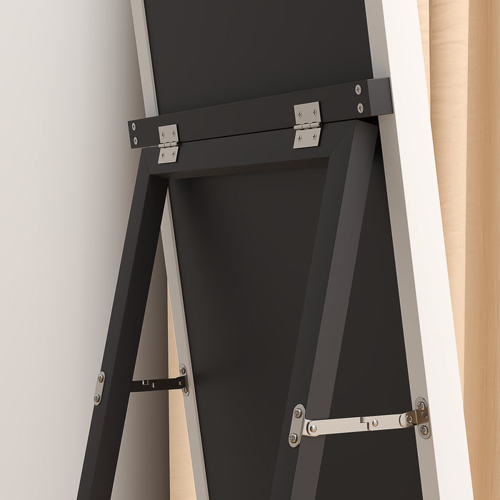 White Full Length Mirror 37 x 157cm Wall Mounted or Free Standing by HOMCOM