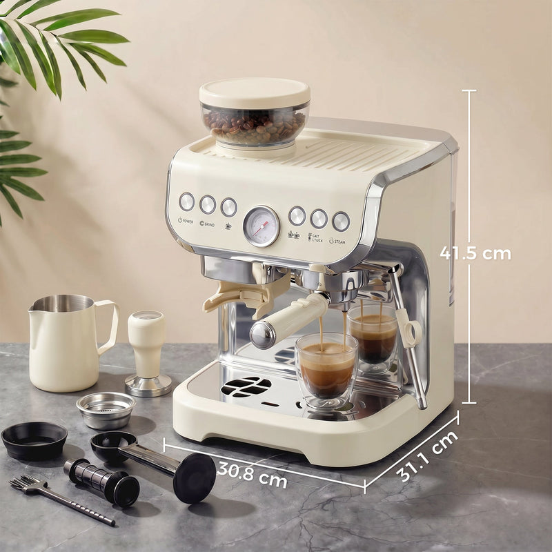 Coffee Machine Cream White - detail