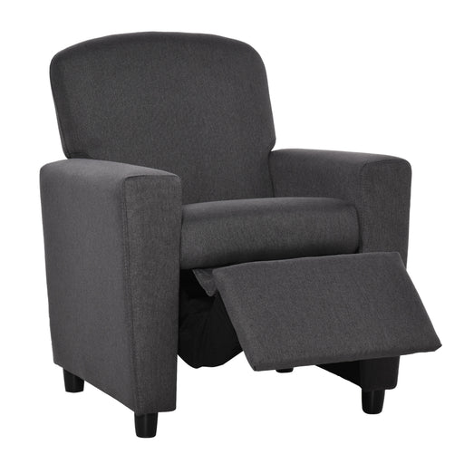 Kids 2 in 1 Armchair Sofa With Footrest Ideal for Playroom or Bedroom Use, Grey