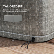 Grey Waterproof Garden Furniture Cover for Large Patio Set with UV Protection