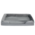 Elevated Dog Sofa Bed With Removable Washable Cover For All Breeds Grey AOSOM