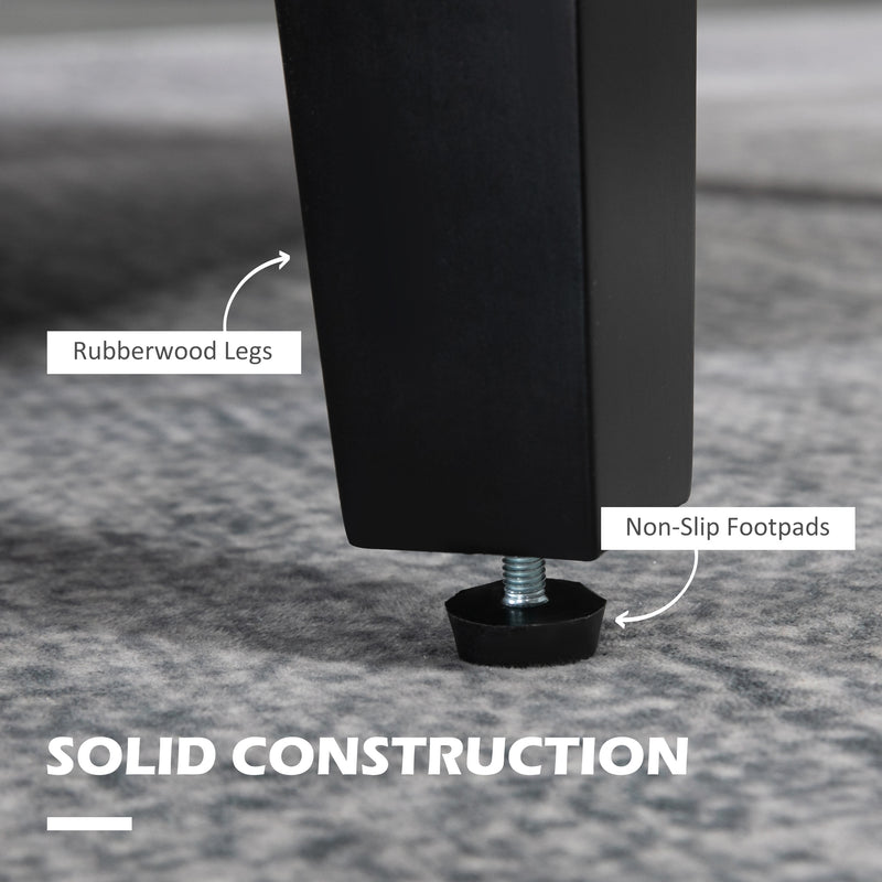 Set of 2 Upholstered Armchairs with Solid Wood Legs Ideal for Living Room or Bedroom Cream White