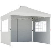 3x3m Pop Up Gazebo with Sidewalls and Windows for Outdoor Events and Shelter Outsunny