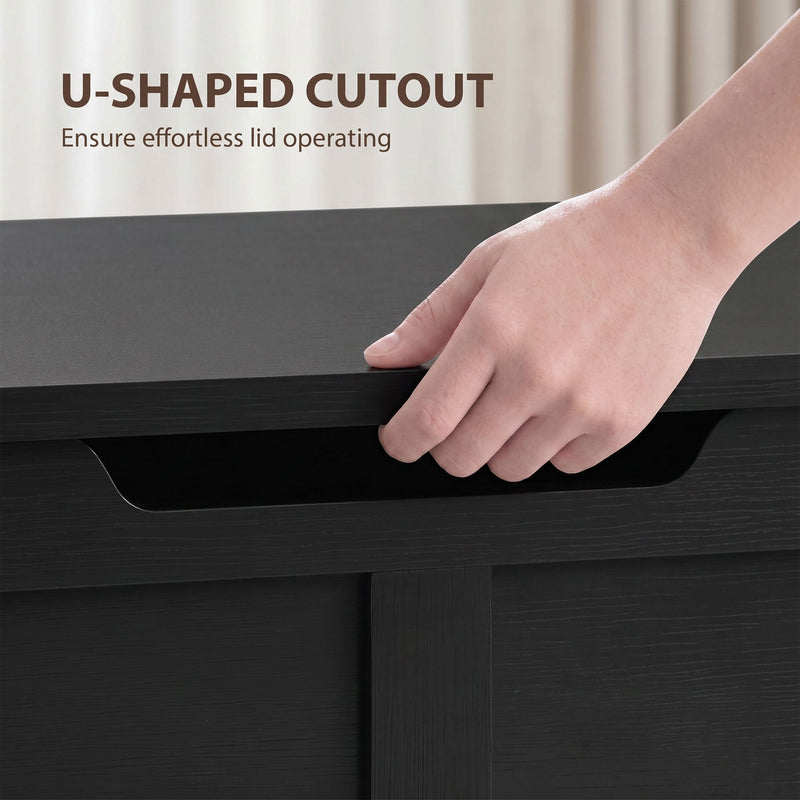 Storage bench 127L - Black