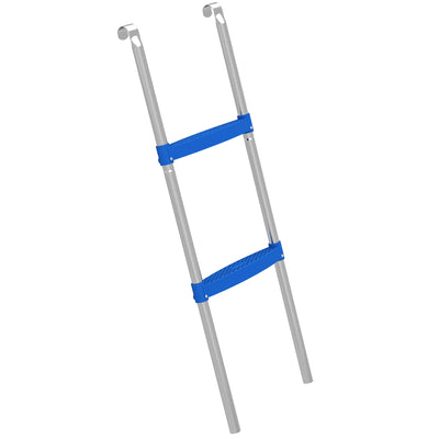 Trampoline Ladder with Wide Non Slip Steps for Safe Garden Access Blue AOSOM