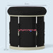 Black 210L Portable Ice Bath Tub for Cold Water Therapy and Recovery by SPORTNOW
