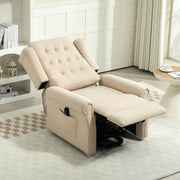 Beige 45 Degree Electric Riser and Recliner Armchair for Comfort and Support by HOMCOM