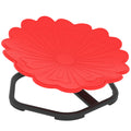 Flower Shaped Sensory Spinning Chair with Non Slip Base for Balance and Coordination Red AOSOM