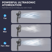 120cm Pedestal Misting Fan with 3 Speeds Oscillation Tilt Head and 3.2L Tank