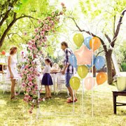 Outsunny Wedding Arch Frame Set, Metal Balloon Arch Stand Set, Balloon Arch Stand Set for Birthday Party, 2.2, 2, 1.8 m White AOSOM