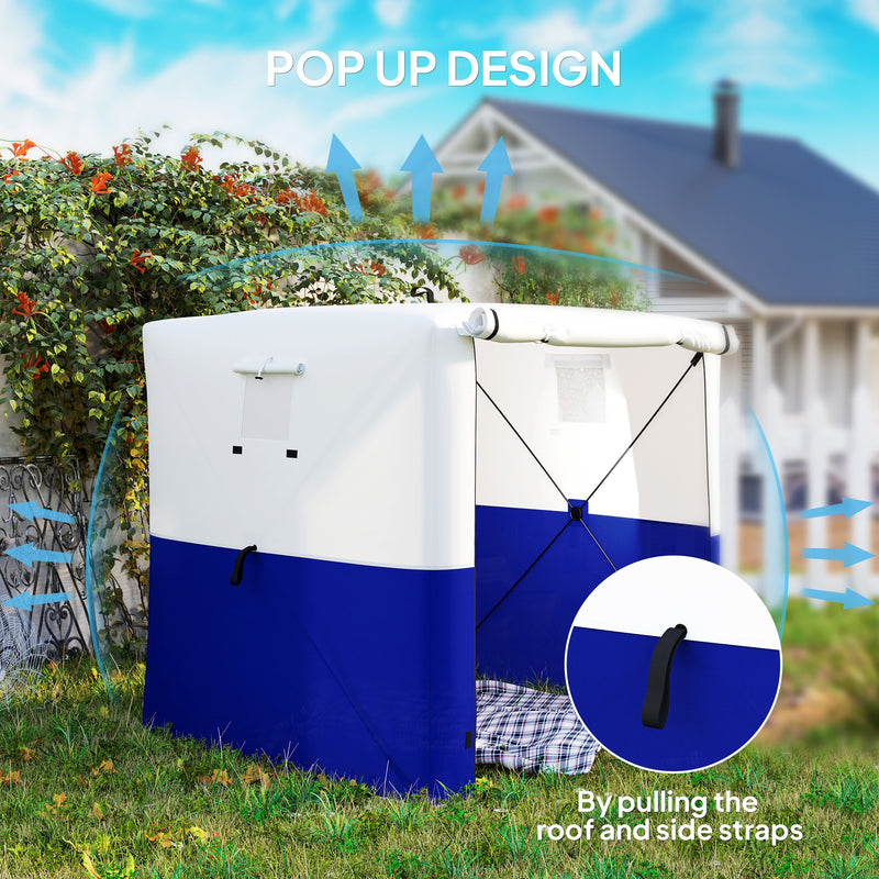 Dark Blue 2 x 2m Pop Up Gazebo with Accessories for Outdoor Events by Outsunny