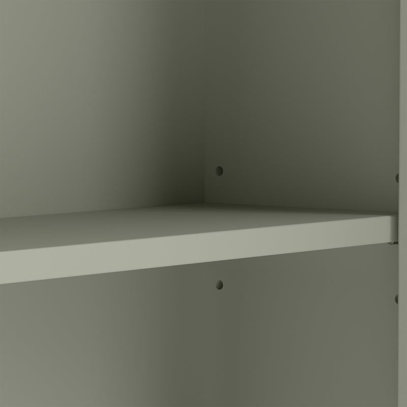 Bathroom Wall Cabinet with Adjustable Shelf for Dry Organised Storage, Louvered Doors