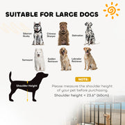 8 Panel Heavy Duty Dog Playpen with Door for Large Dogs 100cm High Indoor Outdoor by PawHut