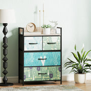 4 Drawer Bedroom Chest of Drawers With Spacious Storage For Clothes and Toys, Blue