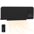 Wall Mounted Electric Heater with Remote and Oscillating Fan for Small Rooms