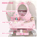 Pink Kids Dressing Table Set with Stool Mirror Drawer and Ballet Theme by AIYAPLAY