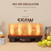 Six-Tray Food Dehydrator Adjustable Temperature 40-70 Degrees Fahrenheit Black by HOMCOM