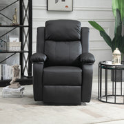 Electric Riser Recliner Chair with Massage and Remote for Elderly Comfort Support Black
