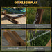 Brown 3.25m Wooden Hammock Stand Universal Fit for Garden and Camping by Outsunny