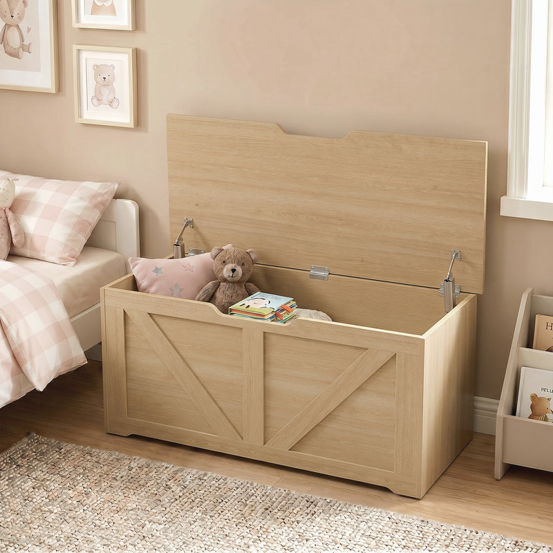 Storage Bench with Large Hidden Compartment and Seat for Hallway or Bedroom