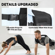 10kg Weighted Vest with Adjustable Straps and Reflective Strips for Running or Training Black AOSOM
